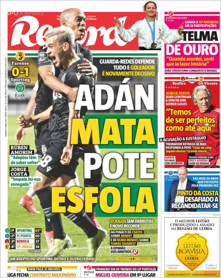 Portada de Record (Portugal)