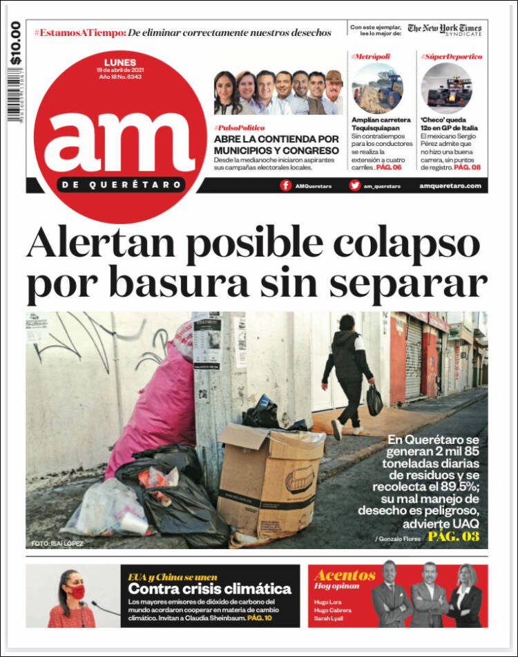 Portada de A.M. Querétaro (Mexique)