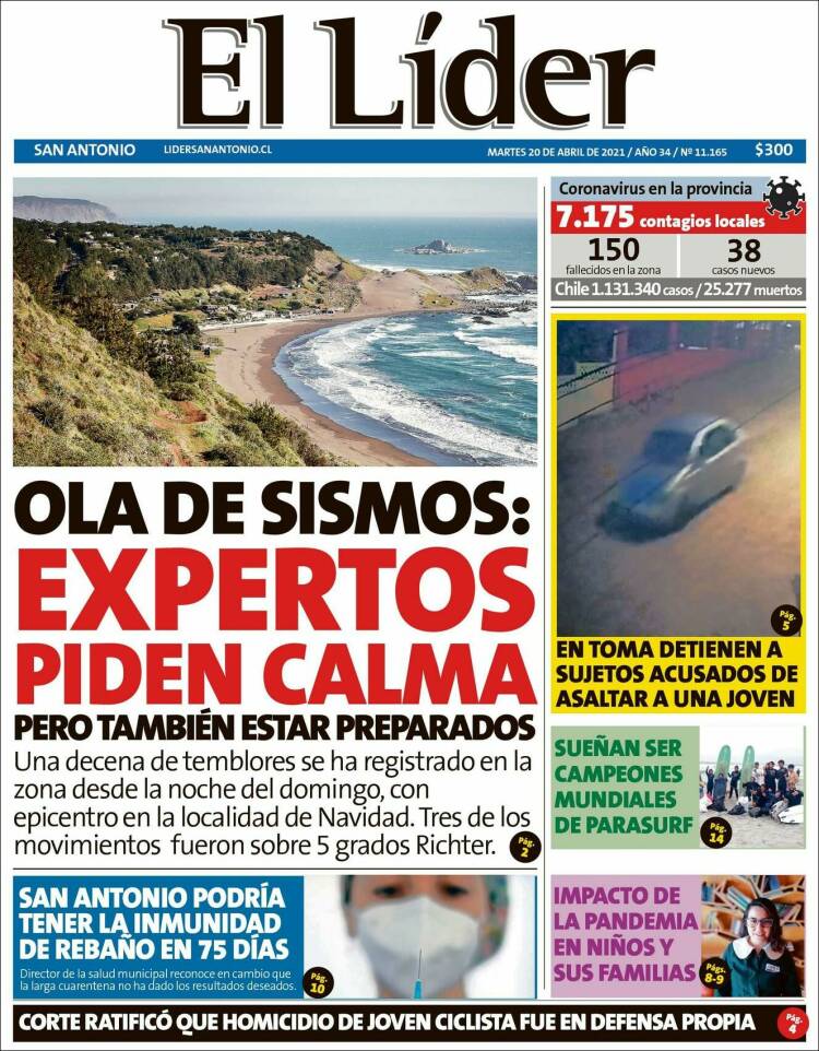 Portada de Lider de San Antonio (Chile)