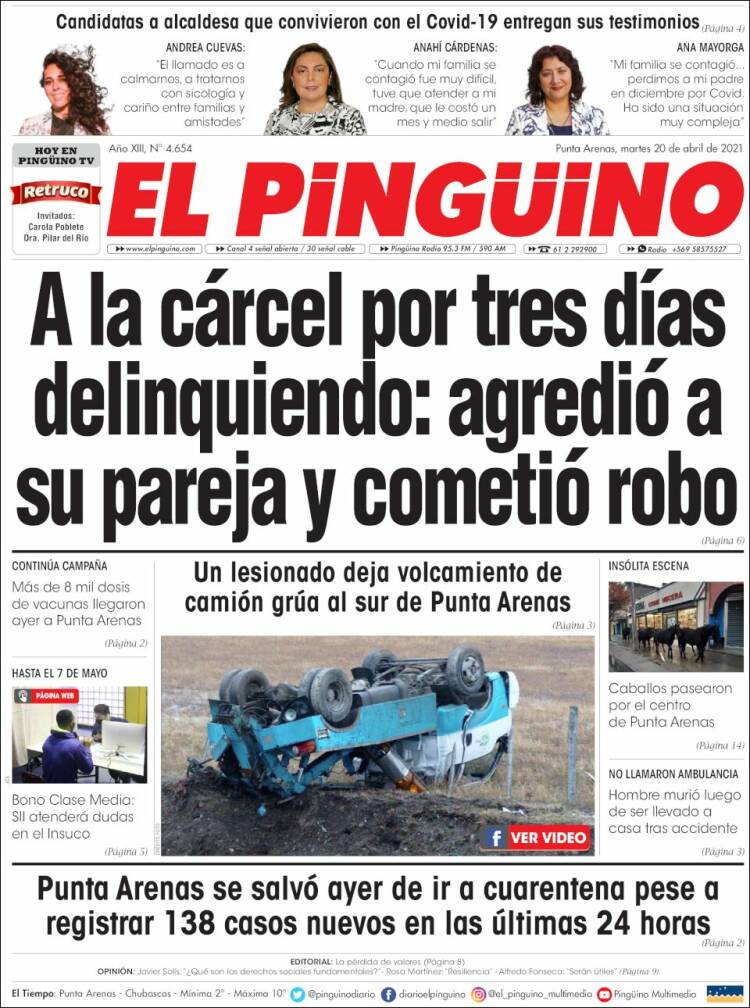 Portada de El Pingüino (Chile)