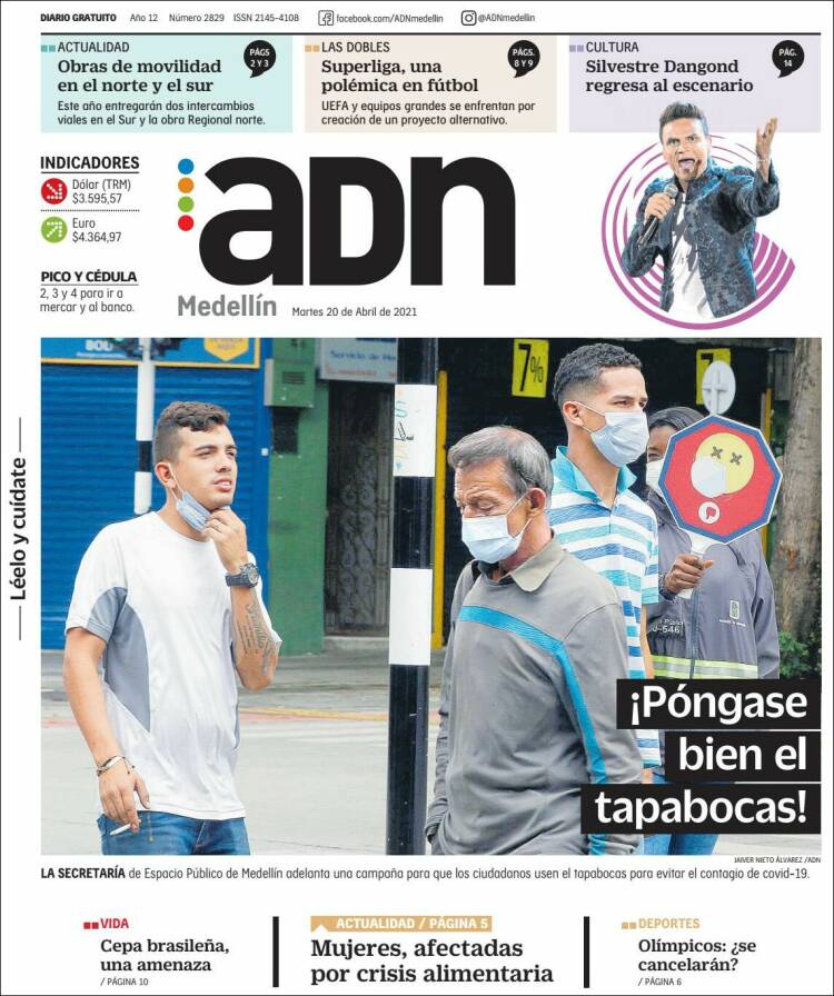 Portada de ADN - Medellín (Colombia)