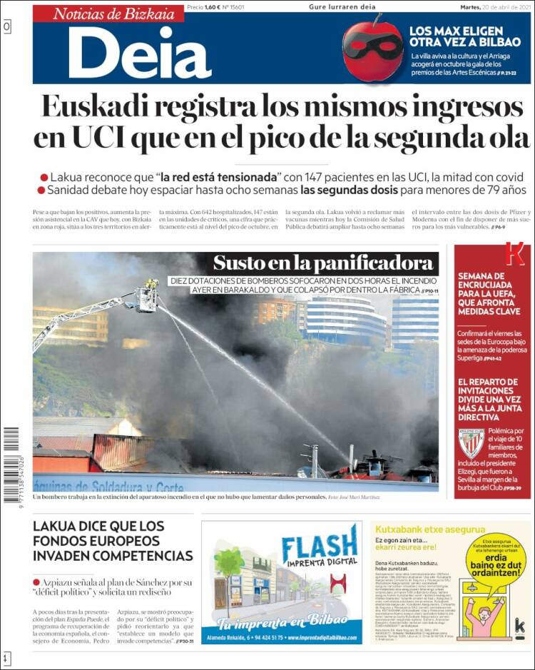 Portada de Deia (España)