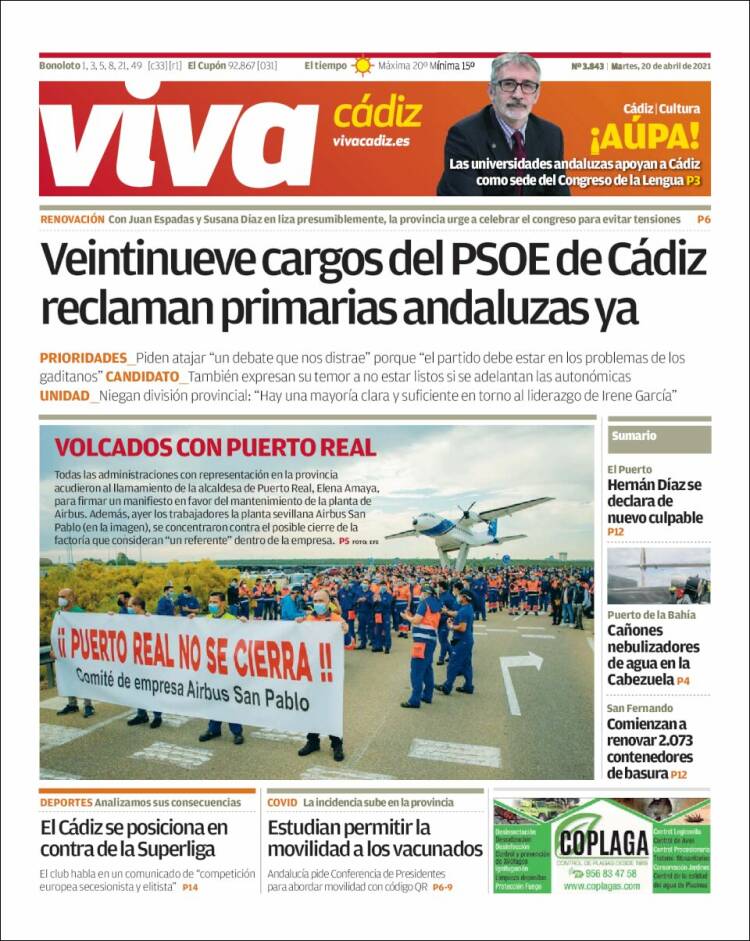 Portada de Información - Cadiz (España)