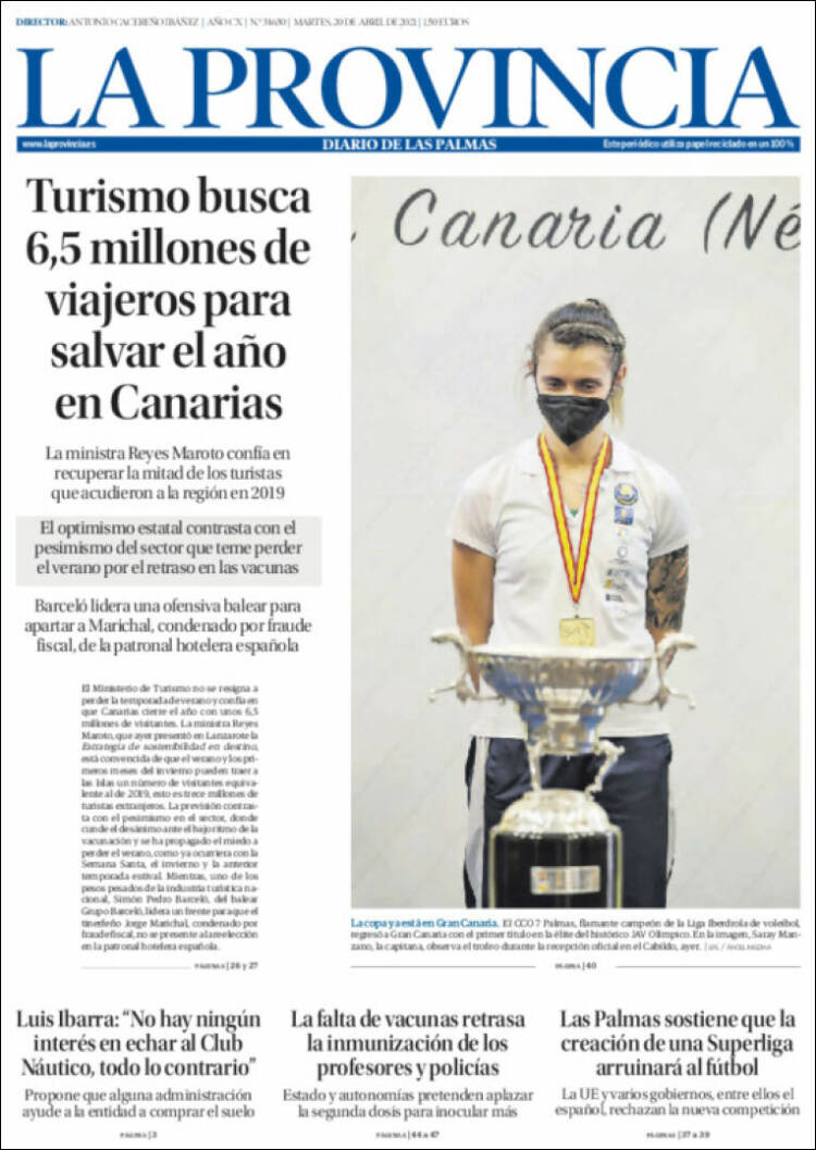 Portada de La Provincia (España)