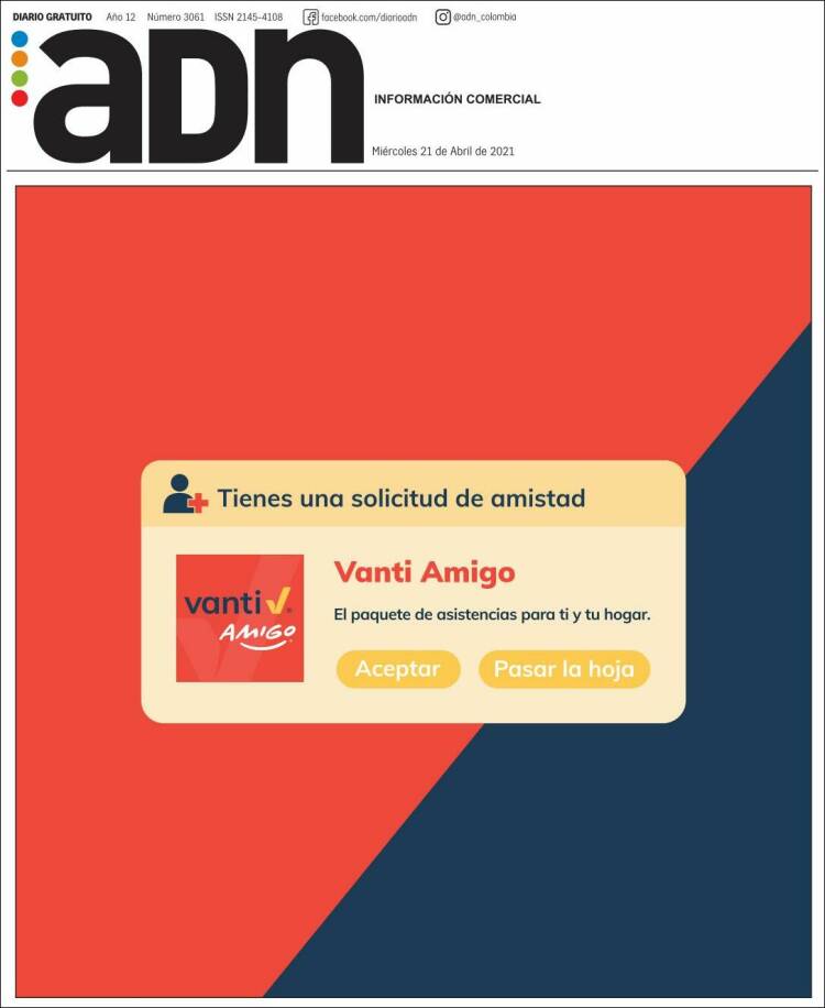 Portada de ADN - Bogotá (Colombia)