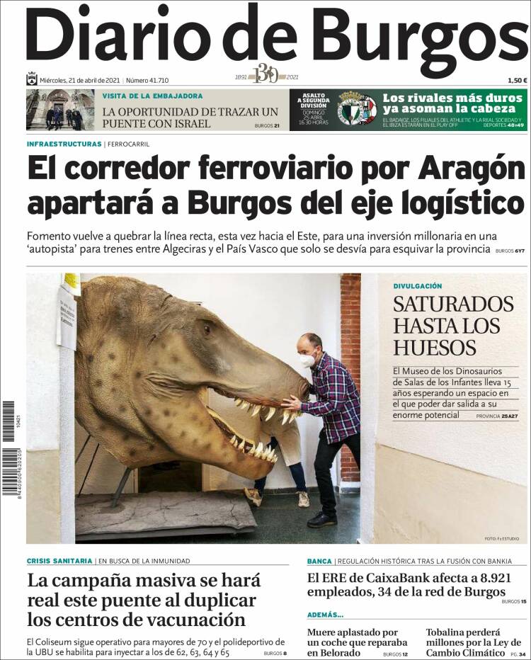 Portada de Diario de Burgos (España)