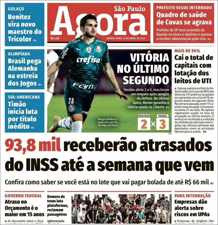 Portada de Jornal Agora (Brasil)