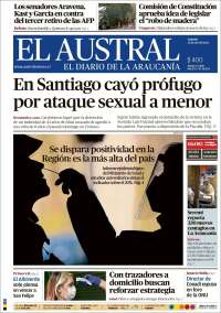 Portada de El Austral de Temuco (Chile)