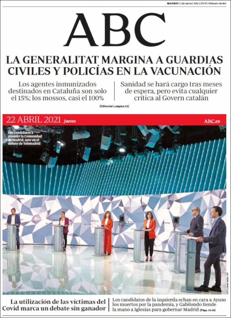 Portada de ABC (Espa&ntilde;a)