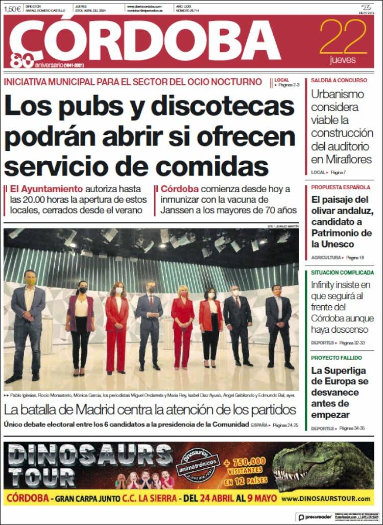 Portada de Diario de Córdoba (Espa&ntilde;a)