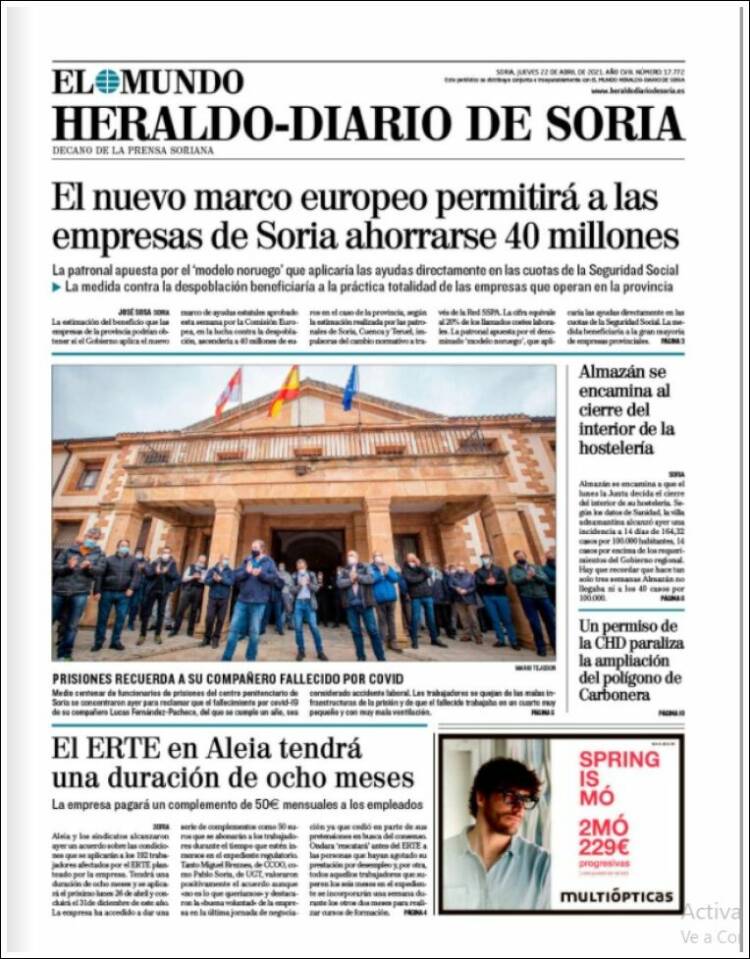 Portada de Diario de Soria (Espa&ntilde;a)