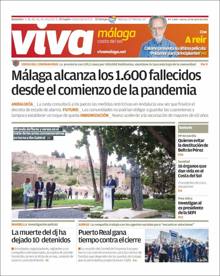 Portada de Viva Málaga (Espa&ntilde;a)