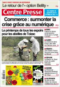 Portada de Centre Presse (Francia)