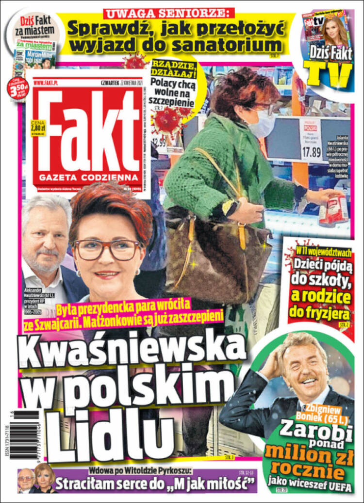 Portada de Fakt (Polonia)