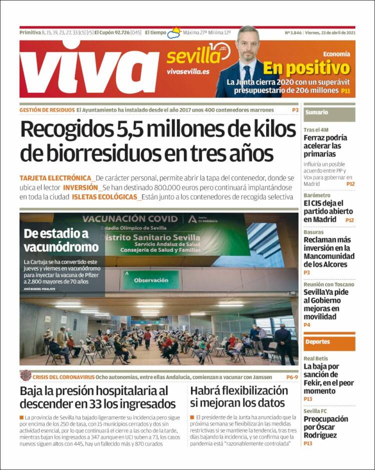 Portada de Viva Sevilla (España)