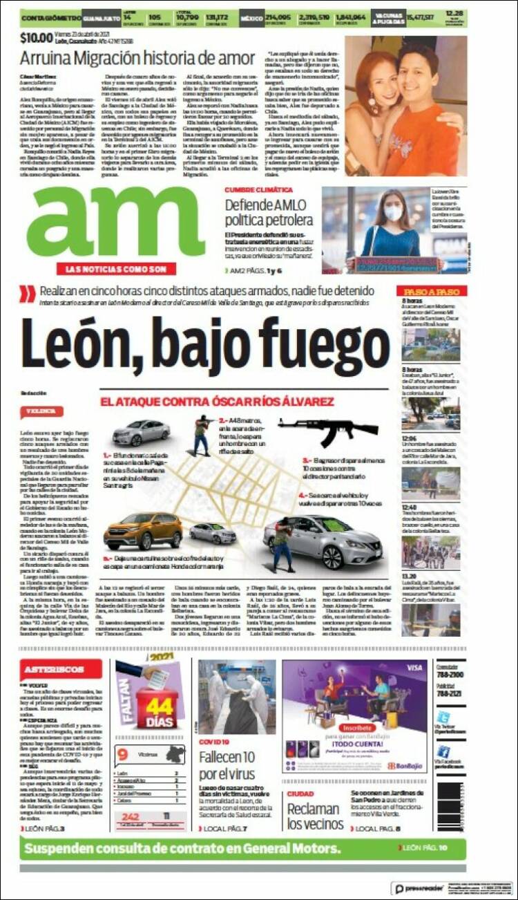 Portada de Al Día A.M. (M&eacute;xico)