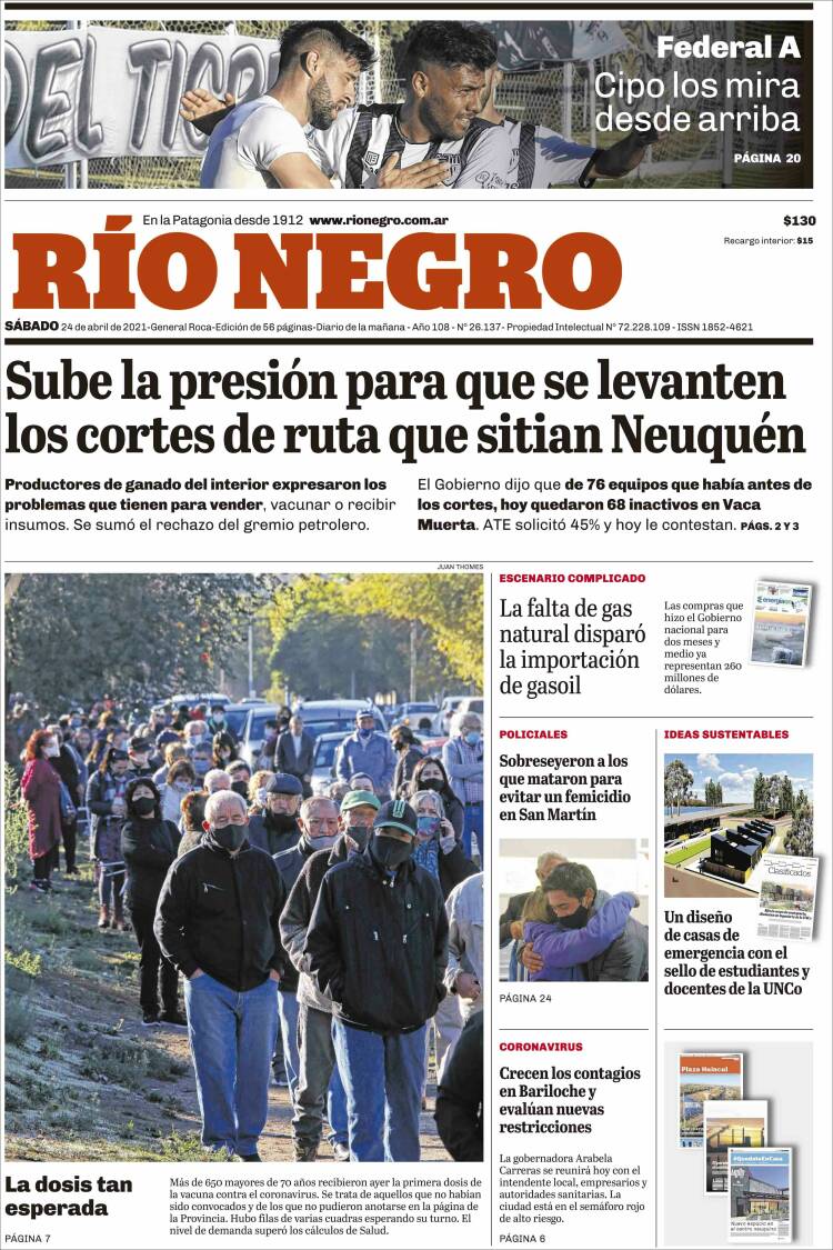 Portada de Rio Negro (Argentina)