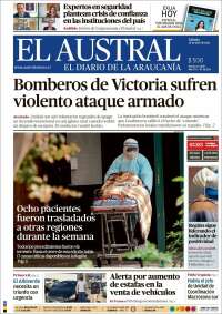 Portada de El Austral de Temuco (Chile)