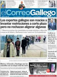 Portada de El Correo Gallego (España)