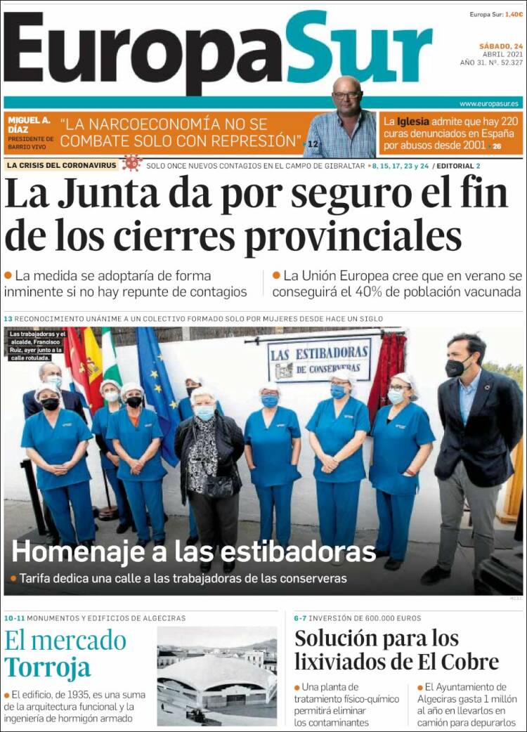 Portada de Europa Sur (España)