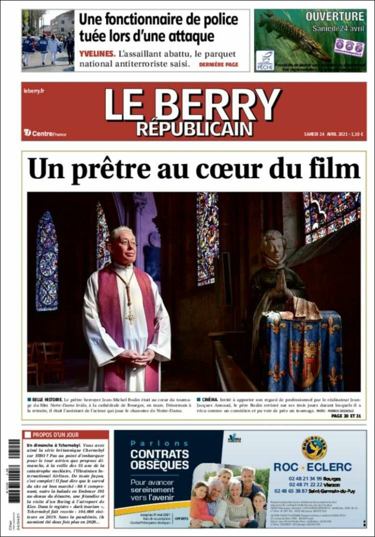Portada de Berry Republicain (Francia)