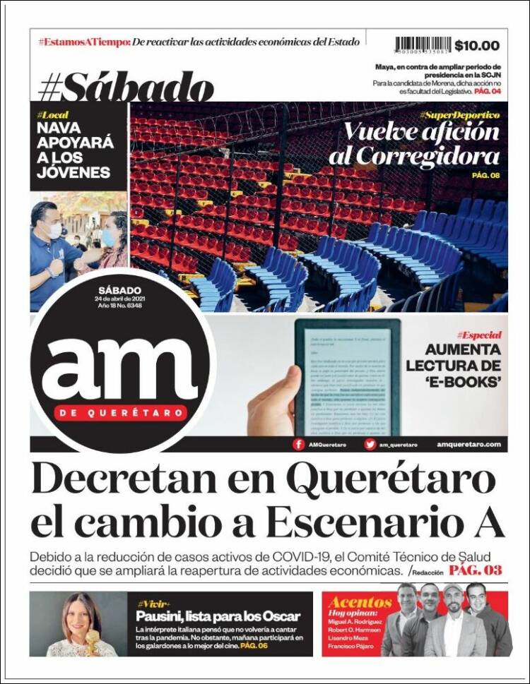 Portada de A.M. Querétaro (México)