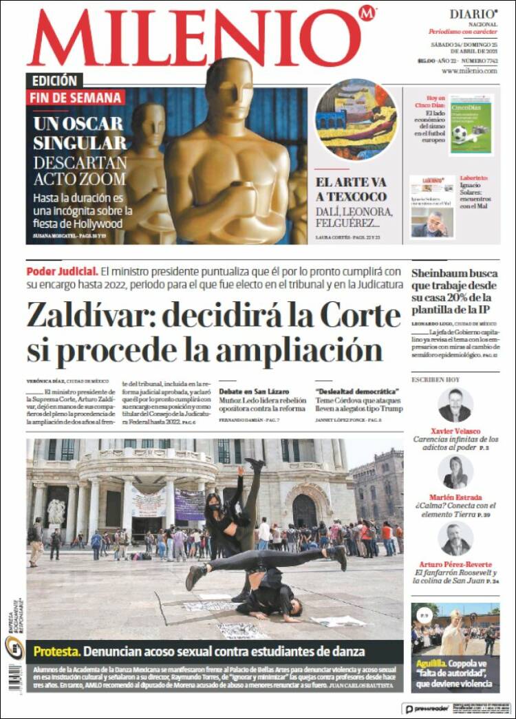 Portada de Milenio (México)