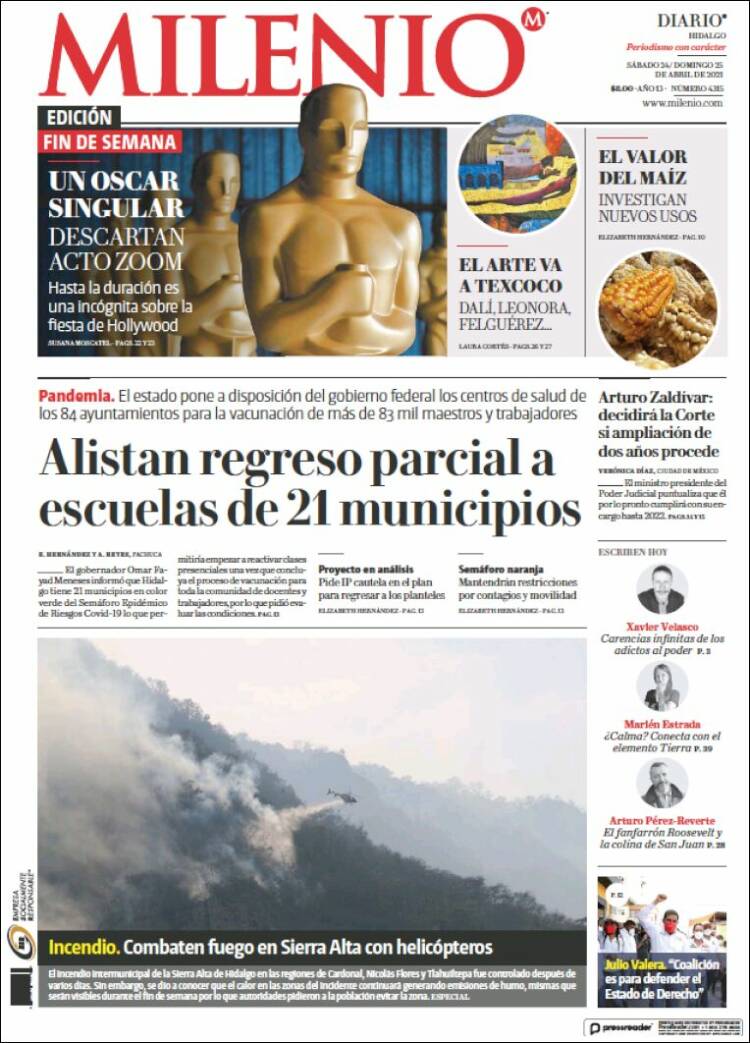 Portada de Milenio de Hidalgo (México)