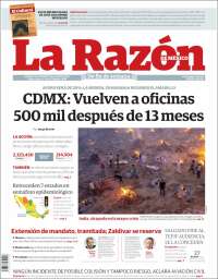 Portada de La Razón (México)