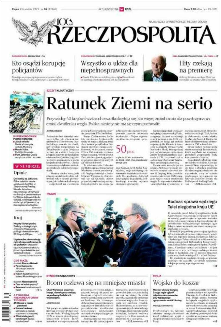 Portada de Rzeczpospolita (Polonia)