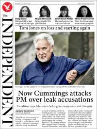 Portada de The Independent (Reino Unido)