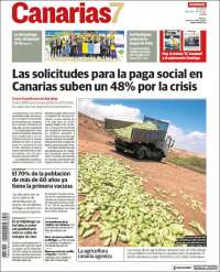 Portada de Canarias 7 (España)