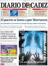 Portada de Diario de Cádiz (España)