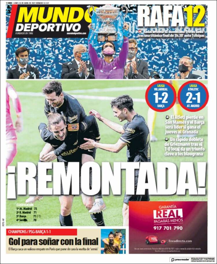 Portada de Mundo Atlético (España)