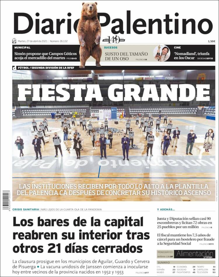 Portada de Diario Palentino (España)