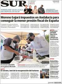 Portada de Diario el Sur (España)