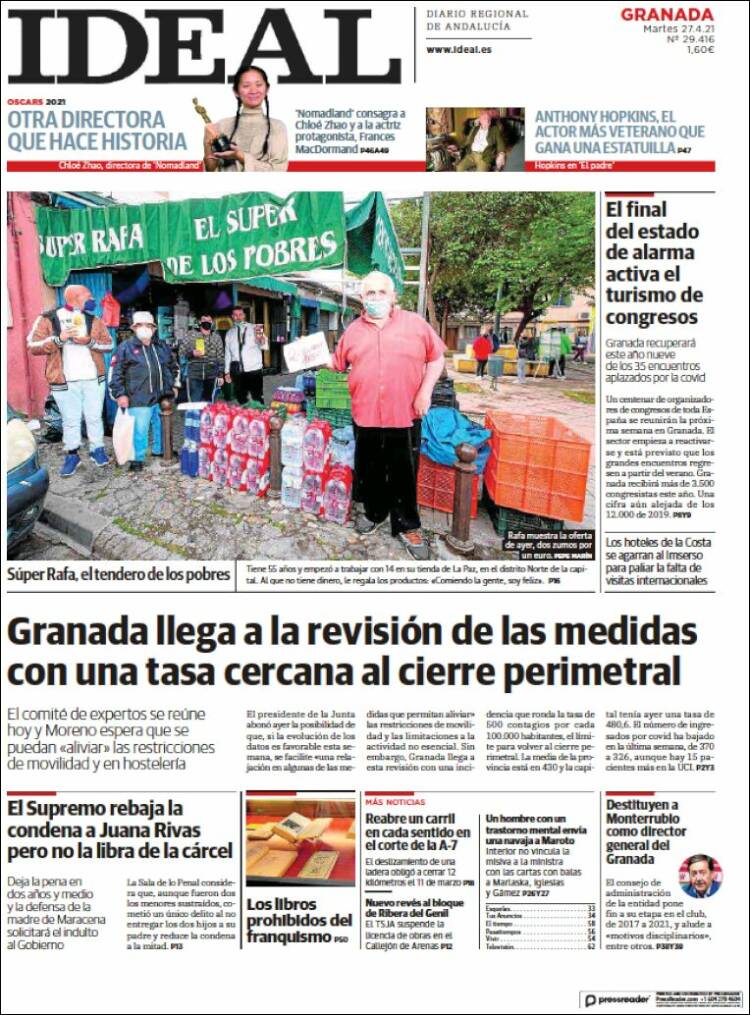 Portada de Ideal (España)