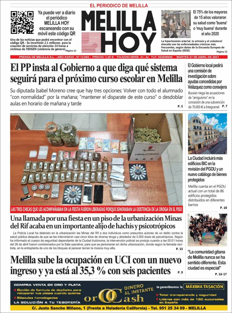 Portada de Melilla Hoy (España)