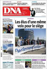 Portada de Les Dernières Nouvelles d'Alsace (France)