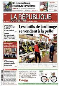 Portada de La République du Centre (Francia)