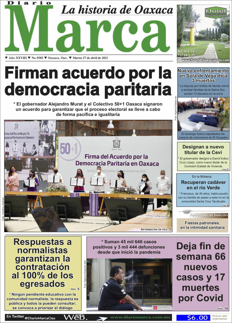 Portada de Diario Marca (México)