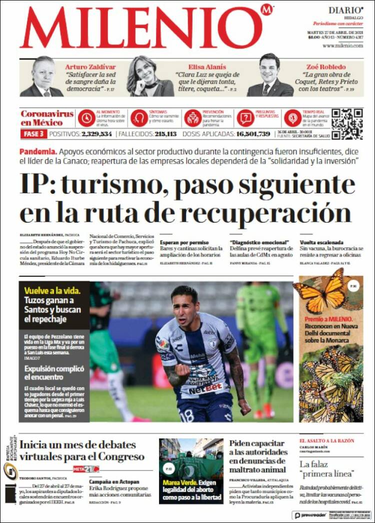 Portada de Milenio de Hidalgo (México)