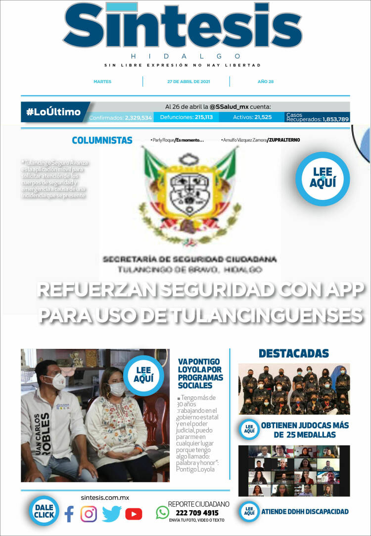 Portada de Sistesis - Hidalgo (México)