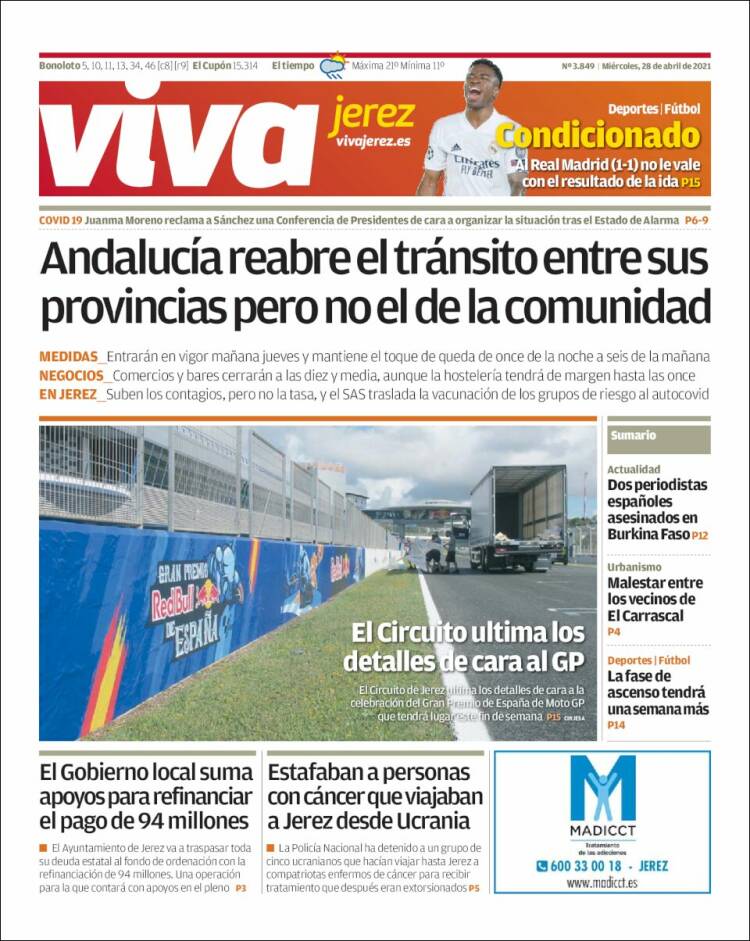 Portada de Información - Jerez (España)