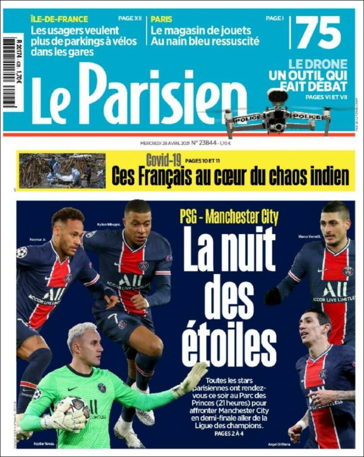 Portada de Le Parisien (Francia)