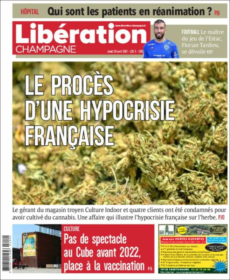 Portada de Libération Champagne (Francia)