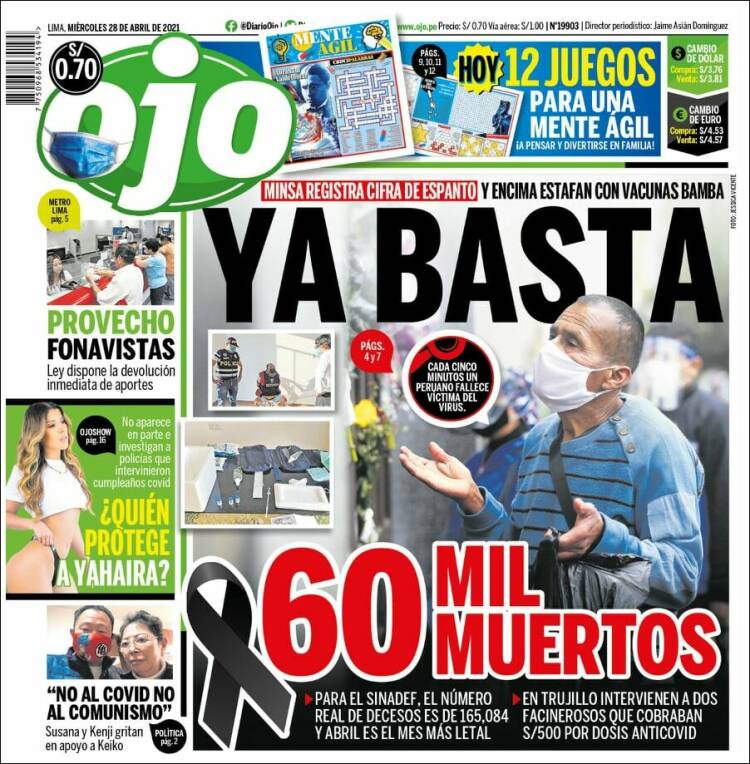 Portada de Ojo (Perú)