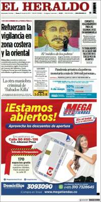 Portada de El Heraldo (Colombia)