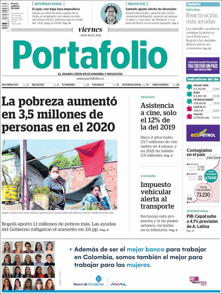 Portada de Portafolio (Colombia)