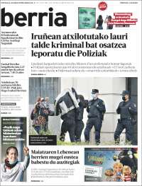 Portada de Berria (España)